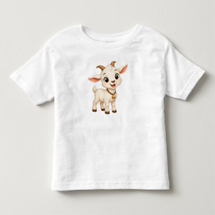 T-shirt Pour Les Tous Petits Petit Billy Chèvre: Ami joyeux de la ferme