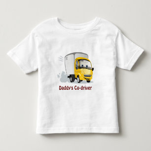 T-shirt Pour Les Tous Petits Petit Camion Cartoon Jaune pour enfants !