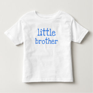T-shirt Pour Les Tous Petits Petit frère de texte bleu