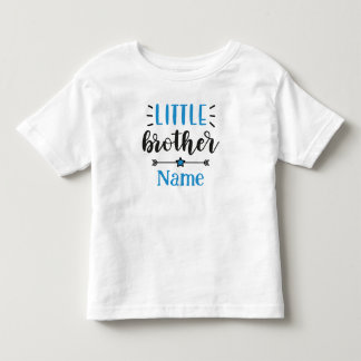 T-shirt Pour Les Tous Petits Petit Frère Nom Personnalisé Mignon