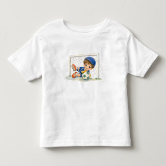 T-shirt Pour Les Tous Petits Petit gardien de but en action