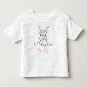 T-shirt Pour Les Tous Petits Petit lapin lapin lapin fille d'anniversaire (Devant)