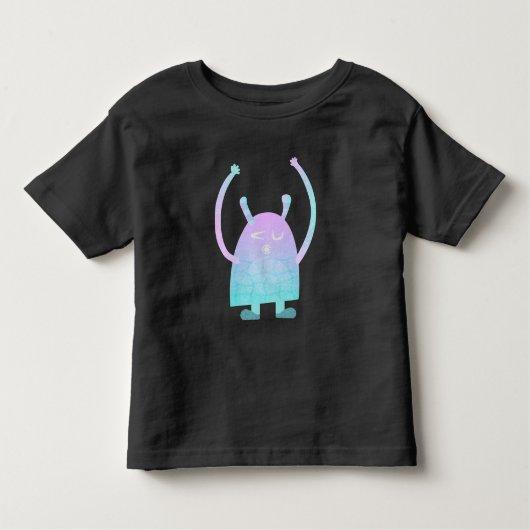 T-shirt Pour Les Tous Petits Petit Monstre Bleu (Devant)
