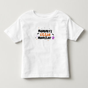 T-shirt Pour Les Tous Petits Petit monstre mignon de maman Halloween
