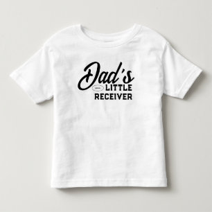 T-shirt Pour Les Tous Petits Petit Récepteur de Papa Football Américain Garçon 