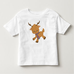 T-shirt Pour Les Tous Petits Petit Renne, Petit Renne, Antlers, Écharpe