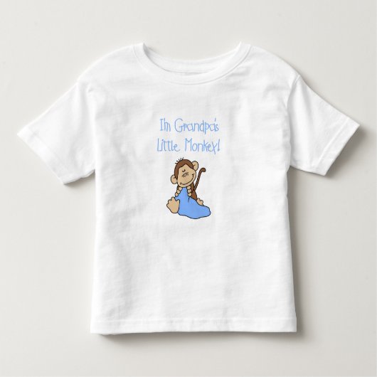 T-shirt Pour Les Tous Petits Petit singe de grand-père - Chemises et cadeaux bl (Devant)