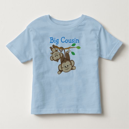 T-shirt Pour Les Tous Petits Petit singes Big Cousin (Devant)