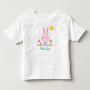 T-shirt Pour Les Tous Petits Petite fille Lapin de Pâques