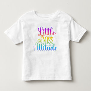 T-shirt Pour Les Tous Petits Petite Miss Attitude Enfants Tee - shirts
