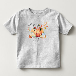 T-shirt Pour Les Tous Petits Petite Miss Citrouille Drôle Citation Caricature F