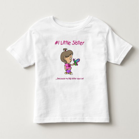 T-shirt Pour Les Tous Petits Petite soeur (Devant)