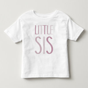 T-shirt Pour Les Tous Petits Petite soeur avec texte rose Soeur Filles frère