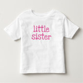 T-shirt Pour Les Tous Petits Petite soeur de texte rose (Devant)