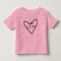 Petite Soeur Enfants Script Flèche Coeur Boho