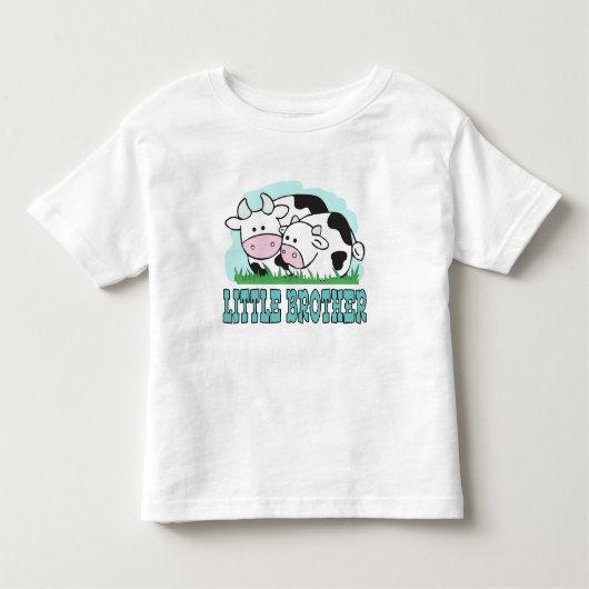 T-shirt Pour Les Tous Petits Petite vaches Petit frère (Devant)