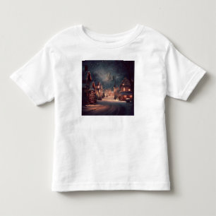 T-shirt Pour Les Tous Petits Petite ville de Noël 3