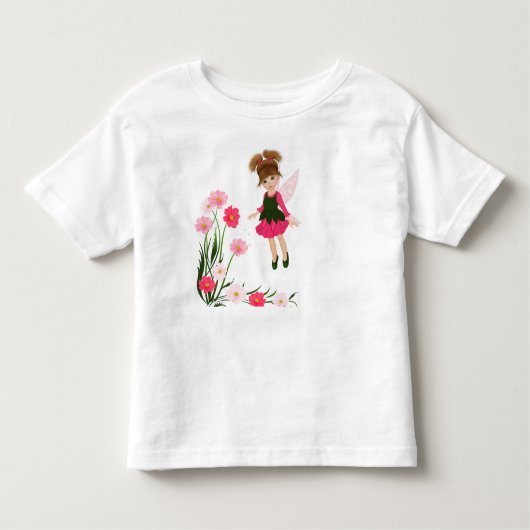 T-shirt Pour Les Tous Petits PetitRose "peu de fée de fleur", chemise (Devant)