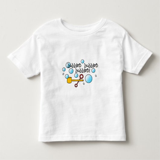 T-shirt Pour Les Tous Petits Petits Garçons, Filles Bulles, Bulles T Chemise (Devant)