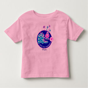 T-shirt Pour Les Tous Petits Petits monstres roses drôles personnalisables