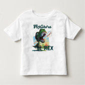 T-shirt Pour Les Tous Petits Peu de T Rex peint (Devant)