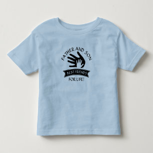 T-shirt Pour Les Tous Petits Peut modifier le texte, père et fils meilleurs ami