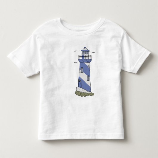 T-shirt Pour Les Tous Petits phare bleu (Devant)