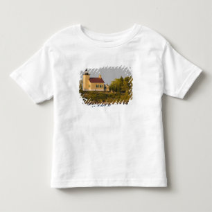 T-shirt Pour Les Tous Petits Phare sur le lac Supérieur près de Copper Harbor