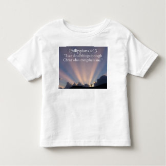T-shirt Pour Les Tous Petits Philippians 4:13 Christian Toddler's Tee Shirt