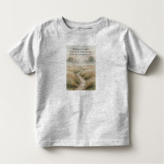 T-shirt Pour Les Tous Petits Philippians 4:13 Christian Toddler's Tee Shirt