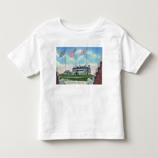 T-shirt Pour Les Tous Petits Pièce de commandant dans le vieux château français (Devant)