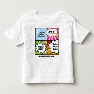 T-shirt Pour Les Tous Petits Pièce en t de partie d'adoption de style de bande