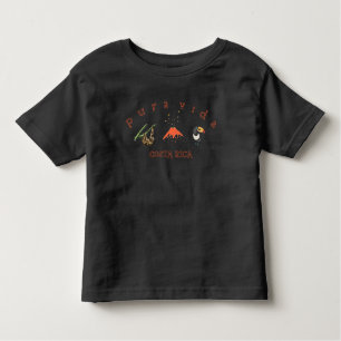 T-shirt Pour Les Tous Petits Pièce en t de souvenir de toucan de volcan de