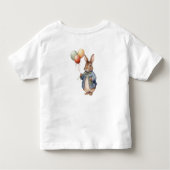 T-shirt Pour Les Tous Petits Pierre le lapin Ballons et sapin de Noël (Dos)