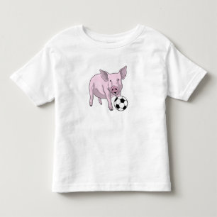 T-shirt Pour Les Tous Petits Pig Soccer joueur Soccer