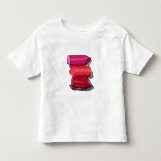 T-shirt Pour Les Tous Petits Pile de rouge à lèvres cassé (Devant)