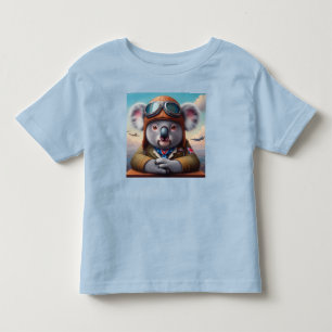 T-shirt Pour Les Tous Petits Pilote d'avion Koala