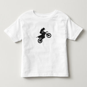 T-shirt Pour Les Tous Petits Pilote Motocross - Choisir la couleur arrière - p