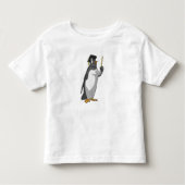 T-shirt Pour Les Tous Petits Pingouin as Teacher with Pointer (Devant)