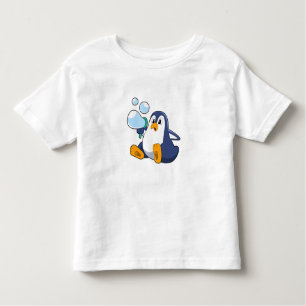 T-shirt Pour Les Tous Petits Pingouin avec bulles de savon.PNG