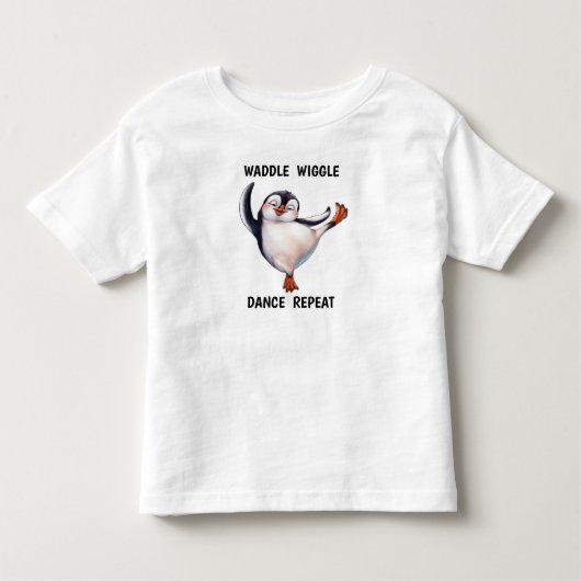 T-shirt Pour Les Tous Petits Pingouin dansant (Devant)