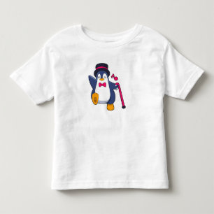 T-shirt Pour Les Tous Petits Pingouin en Groom avec Cravate
