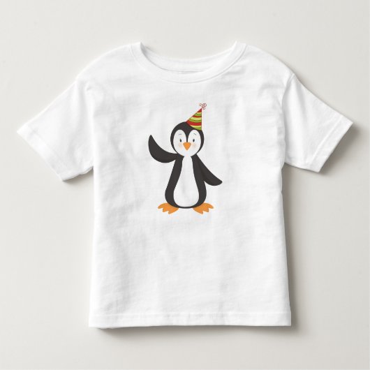 T-shirt Pour Les Tous Petits Pingouin mignon, Pingouin bébé, Pingouin avec Casq (Devant)