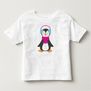 T-shirt Pour Les Tous Petits Pingouin mignon, Pingouin, Pingouin Avec Écharpe