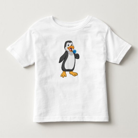 T-shirt Pour Les Tous Petits Pingouin with Lollipop (Devant)