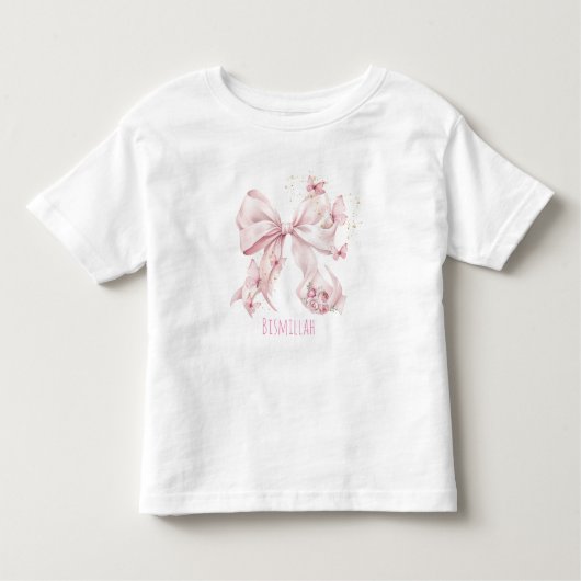 T-shirt Pour Les Tous Petits Pink Bow Butterflies (Devant)