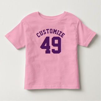T-shirt Pour Les Tous Petits Pink & Dark Purple Toddler | Sports Jersey Design