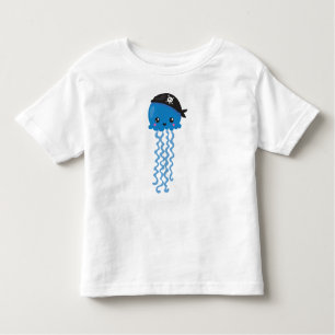 T-shirt Pour Les Tous Petits Pirate Jellyfish, Mignonne méduse, Petite méduse