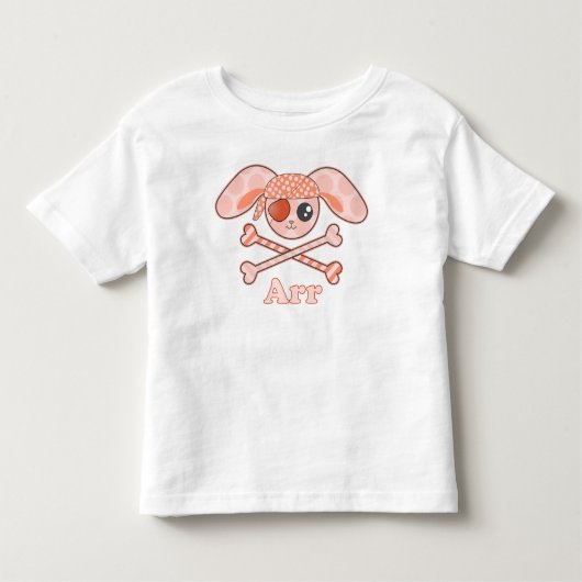 T-shirt Pour Les Tous Petits Pirate Orange Bunny Arr (Devant)