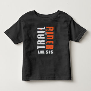 T-shirt Pour Les Tous Petits Piste Vélo Lil Sis Famille Personnalisée Cycliste